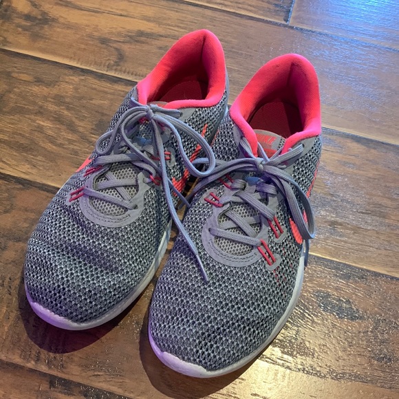 Nike Shoes Grey And Pink Nike Sneakers Poshmark